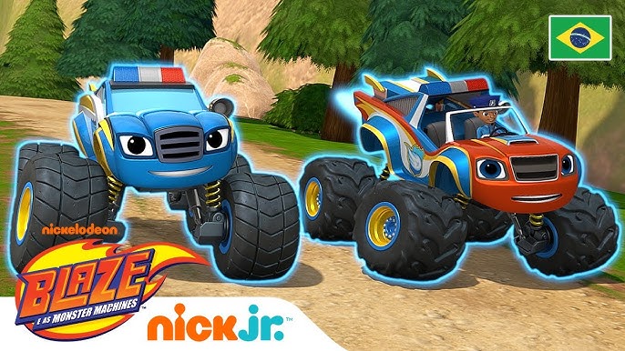 Blaze se tornou um carro de corrida! 🏎🏎🏎 Você acha que ele é tão rápido  quanto Speedrick? Continue assistindo ao episódio no app #Noggin. 📱, By  Noggin BR