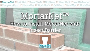 How to Install the MortarNet with Insect Barrier Mortar Dropping Collection Device