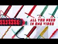 TOP 10 Knots and Weaves in Macrame Paracord World - Complete Beginners Guide with Knots Rules - DIY