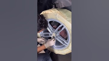 Thumbnail of alloy wheel paint 🚗 #shortvideo #video #viral #car #carpaintpolish #painting