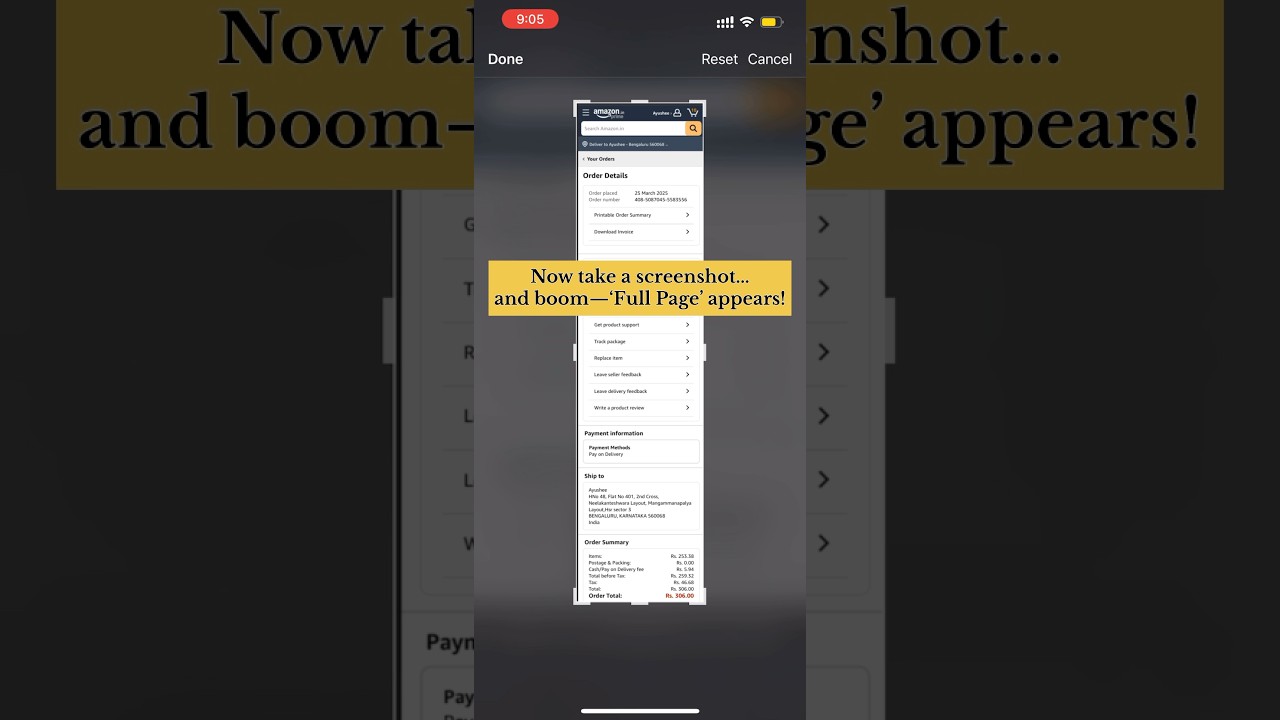 iPhone Hack: Take Full Page Screenshot of Amazon Orders! | Must-Try Safari Trick! ๐ฒ๐๐ฑ#iphonehack
