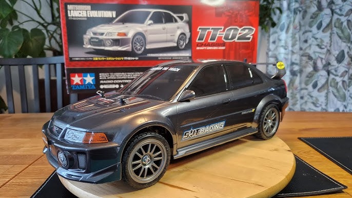 Stunner! Unboxing The New Mitsubishi Lancer Evo 5 RC Kit By Tamiya 58713  TT02 