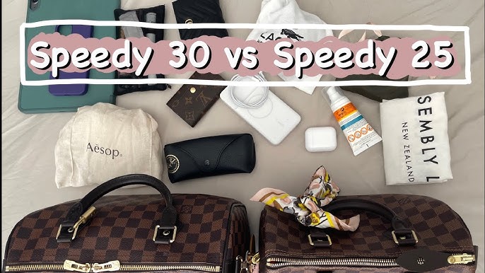 Louis Vuitton Speedy 25 vs 30 Comparação