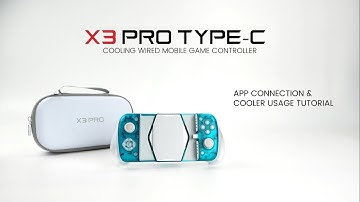 How to connect GameSir X3 Pro to GameSir app and how to adjust cooler power? | Tutorial