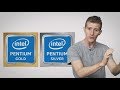 What are Pentium Gold and Silver?