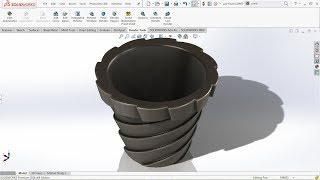 How to make  'Flower Pot' in Solidworks 2016