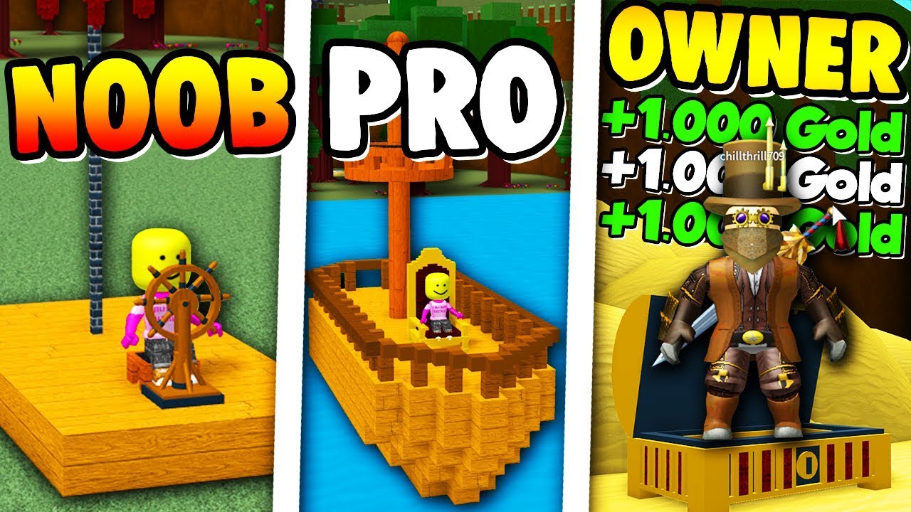 Build A Boat Noob Vs Pro Vs Master Roblox - roblox noob vs pro in restaurant tycoon