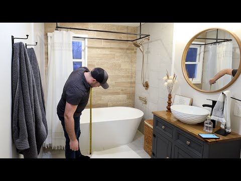 Freestanding Deep Soak Tub and Shower Combo Installation Tips with Limited Space
