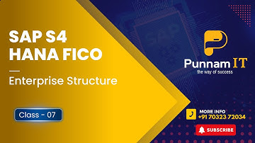 SAP S4 HANA FICO CLASS 07 || SAP S4 HANA Enterprise Stricture || SAP S4 HANA Finance and Controlling