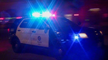 LAPD Hollywood Unit Responding Code 3
