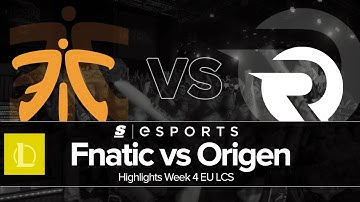 Highlights: FNC vs OG (EU LCS Summer W4D1 Full Series)