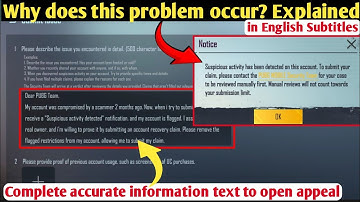 How to Submit Pubg Accurately | System has Detected suspicious activity Explained