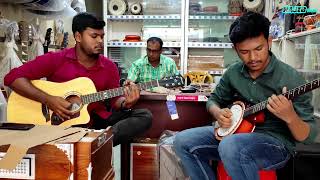 Video thumbnail of "Mon ta re Instrumental cover by Rajib Roy"