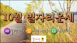 10월 별자리운세 ♒물병자리 ♊쌍둥이자리 ♎천칭자리 (종합운)