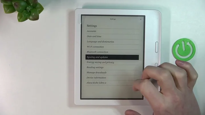 Kobo Libra 2 - How To Change Time For Automatic Synchronization