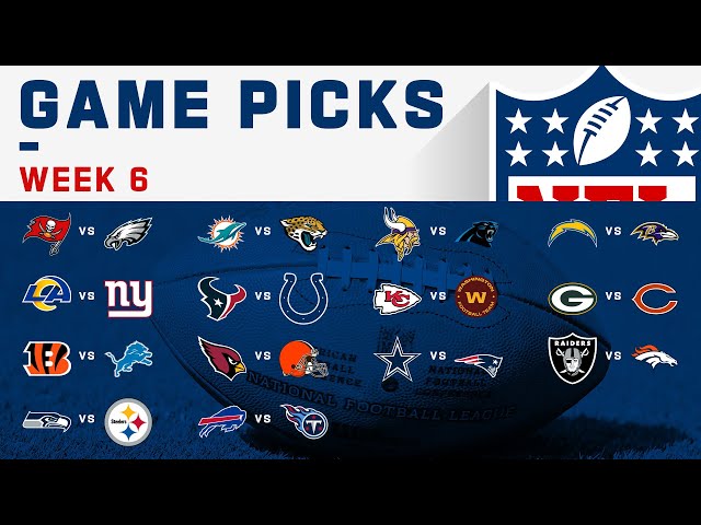 Week 6 Game Picks!  GameDay View 