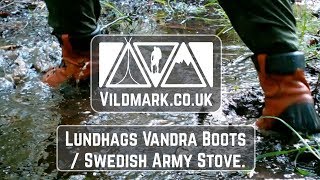 Lundhags Vandra Boots Review / Swedish Army Stove (Bushcraft / Hiking Gear)  - YouTube
