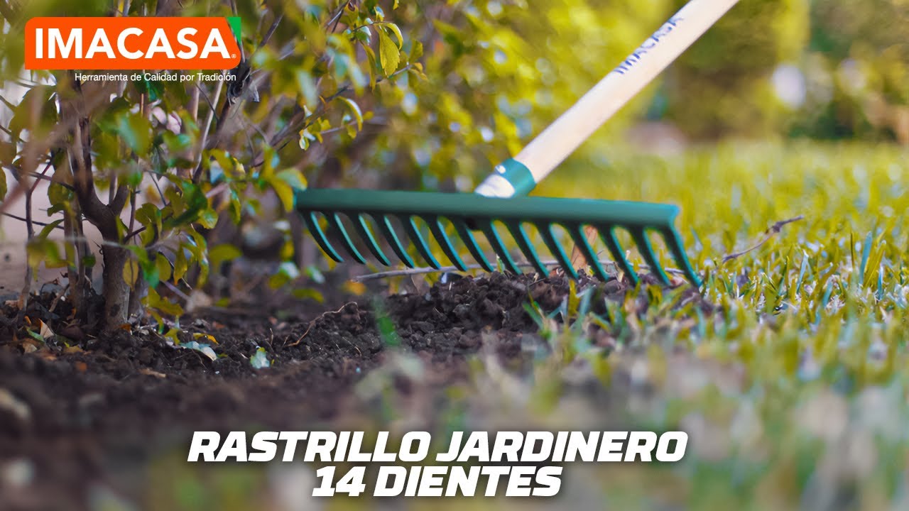 RASTRILLO JARDINERO DE 14 DIENTES CON MANGO