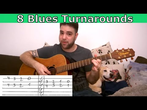 8-essential-blues-turnarounds---guitar-lesson-tutorial-w/-tab