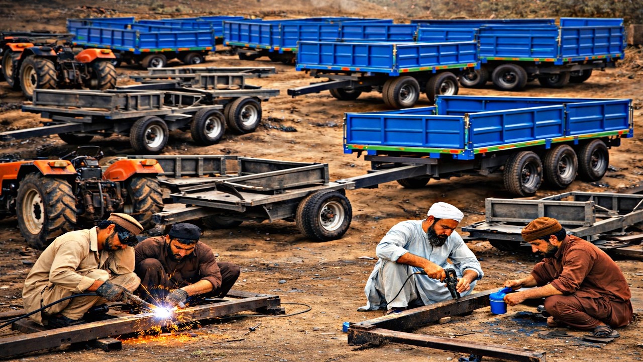 From Raw Steel to Heavy-Duty Trolley – Full Making Process || Amazing Work ||