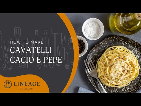 How to make Cavatelli Cacio e Pepe
