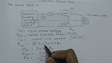 induction motor no load test and blocked rotor test