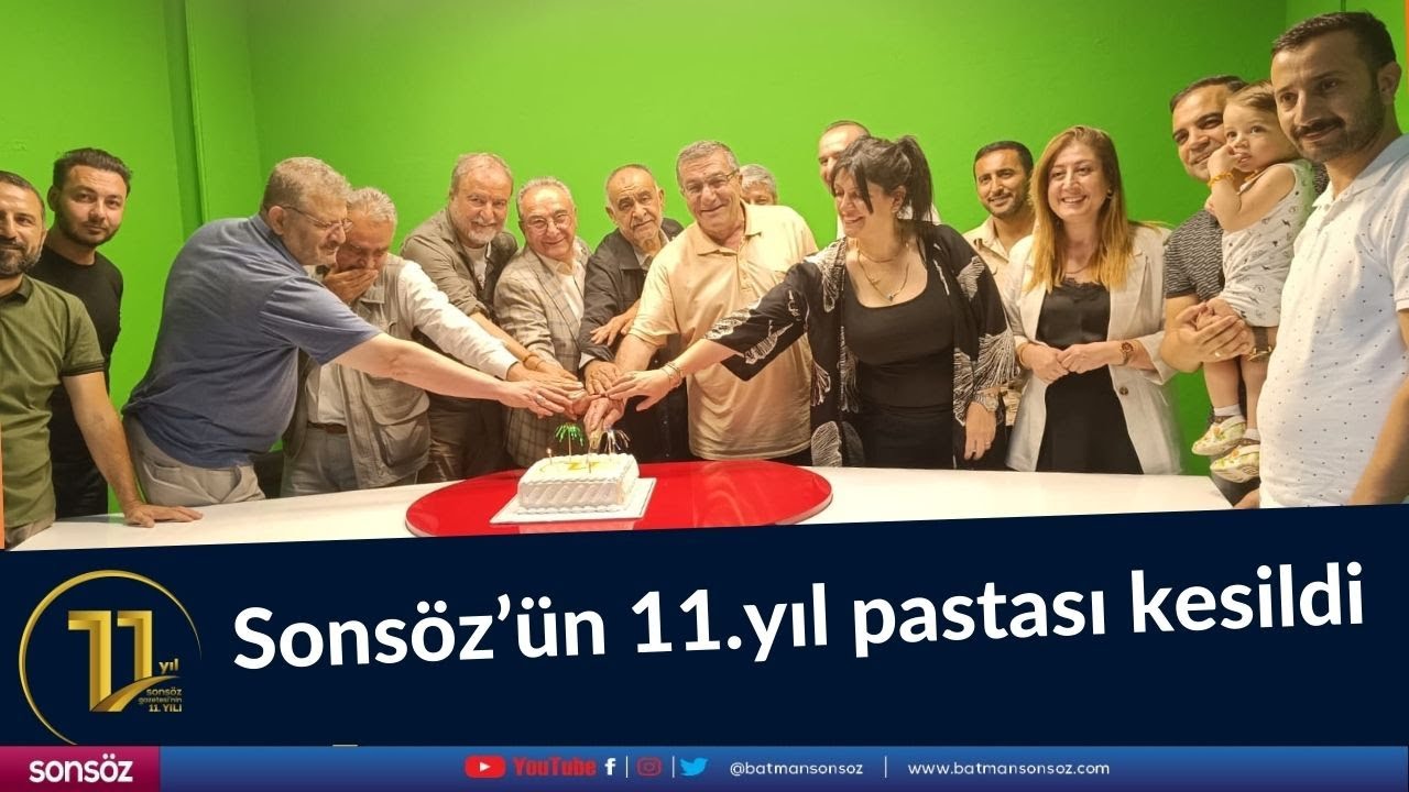 Sons&ouml;z&rsquo;&uuml;n 11.yıl pastası kesildi