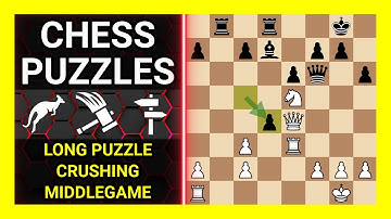 Chess Puzzles to Practice. Themes: Long puzzle, Crushing, Middlegame. Learn Chess