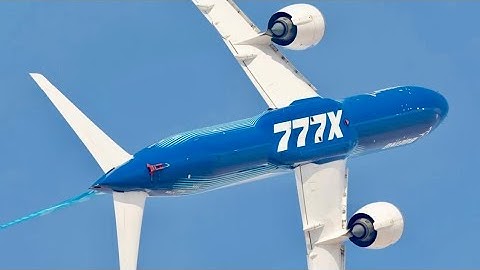 Boeing 777X SPECTACULAR Flight Demonstration | Dubai Air Show 2025