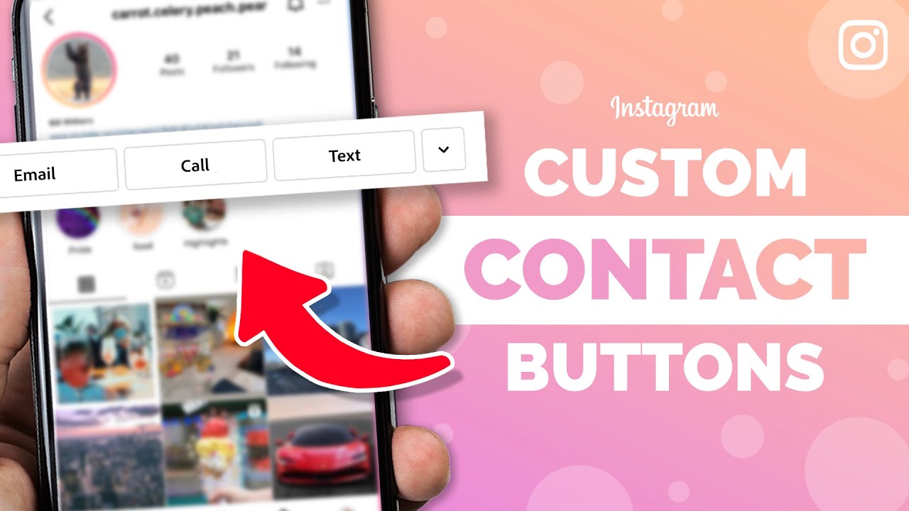 How to Add a Call, Text, or Email Button to Instagram Profile - YouTube