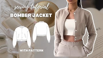 DIY Bomber Jacket Tutorial | How To Make A Bomber Varsity Jacket Tutorial