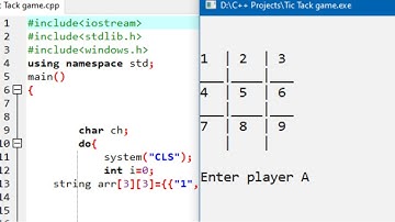 Tic Tac Toe Game in C++ source code for beginners no copyright