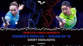 Mima Ito vs Miwa Harimoto | Short Highlights | WS R16 | #USSmash 2026