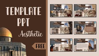 PART #41 📍 TEMPLATE PPT AESTHETIC 📍 [ ISLAMIC THEME ] 📍 FREE DOWNLOAD