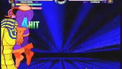 MvC2: Anakaris 2x Snake Hordes 100% Combo by Dereklearnslow