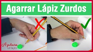 How to hold the pencil for lefthanded people