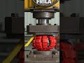 A grenade-shaped object placed under a powerful hydraulic press || hydraulicpress power Experiment