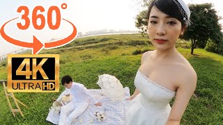 VR360 GIRL: Photo shoot of the bride in a transparent dress | 투명한 드레스를 입은 신부의 사진 촬영