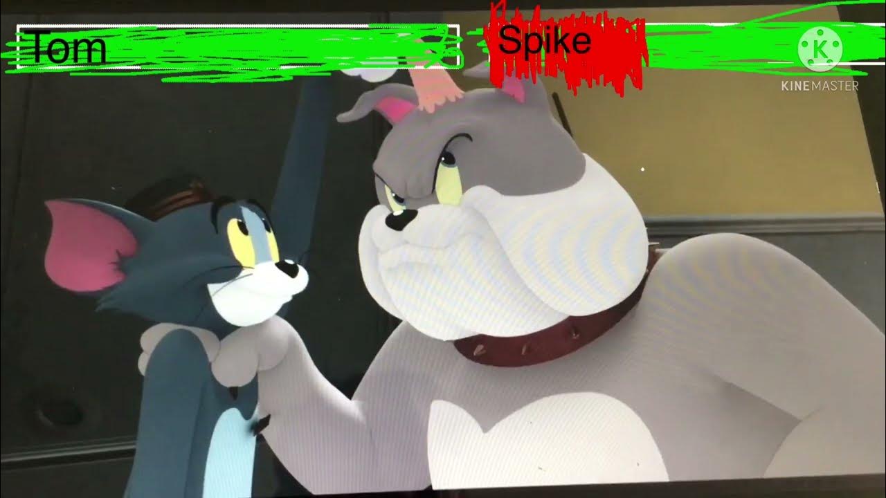 Tom and Jerry Vs. Spike and Toots with Healthbars YouTube