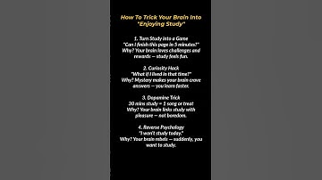 4 Psychology Tricks to Make You LOVE Studying!