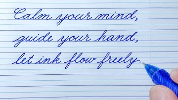 Cursive Writing Quote 92 | Cursive Handwriting Practice | Cursive Letters | How to write in cursive