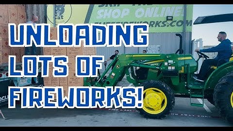 Unloading a Full Container of Black Cat Fireworks | Something Different!