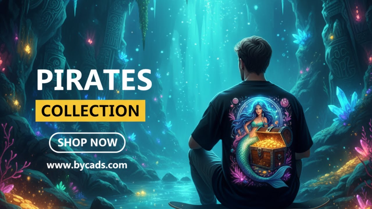 BYCADS Dark Seas Pirate Tees🌊 | Oversized Graphics That Command Attention💀