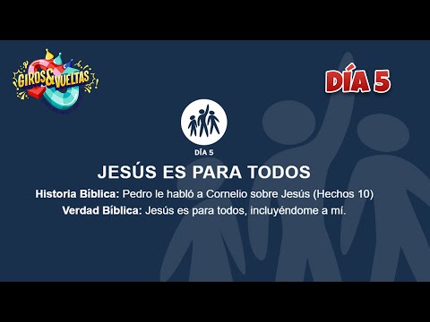 VBS 2023 GIROS Y VUELTAS Historia Bíblica Día 5