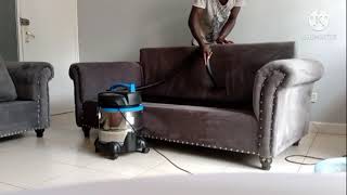 sofa cleaning using ramtoms wet and dry vacuum cleaner