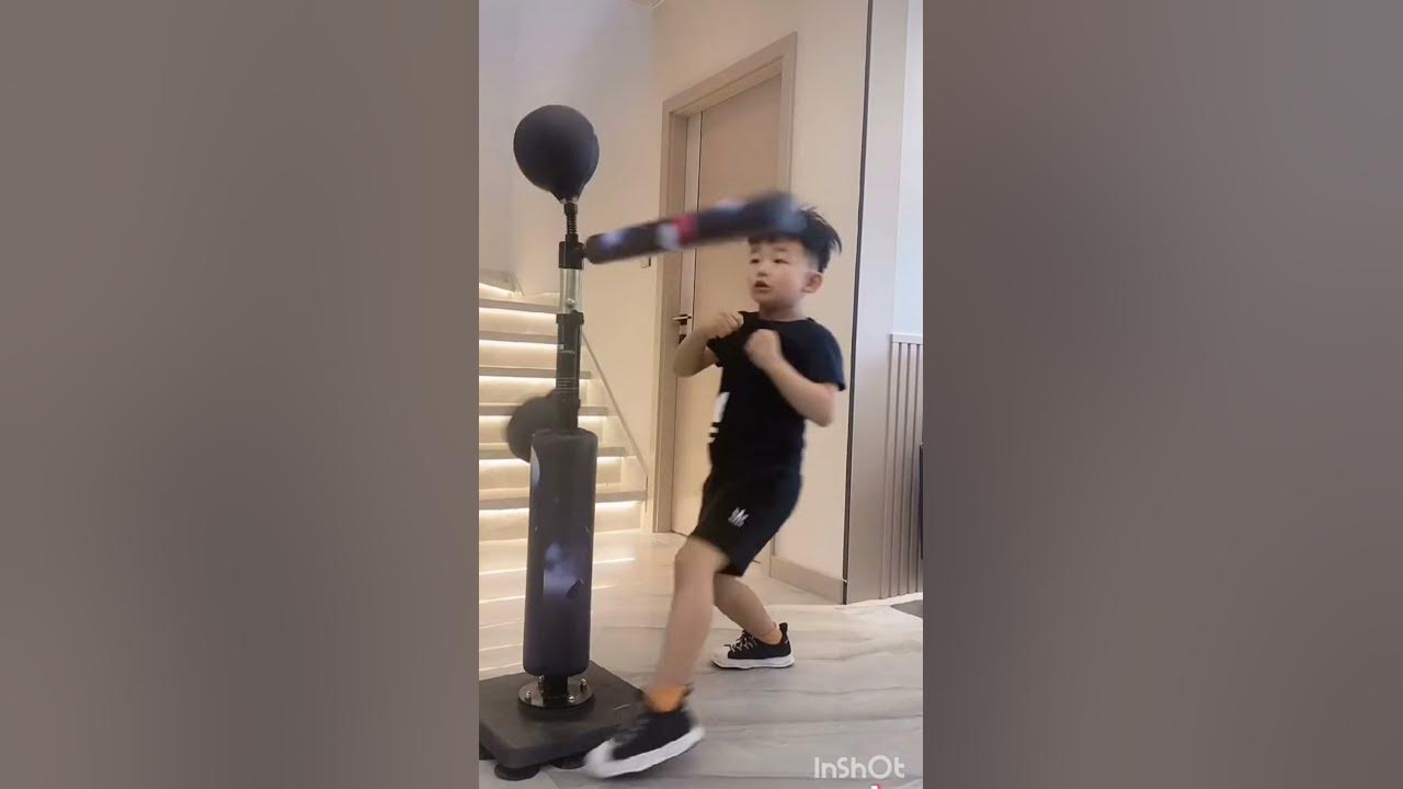 Chinese Kid speedy boxing Practice at home | Boxing training video | Brilliant YouTube shorts