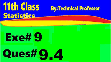 11th class Statistics, ch9, exercise 9 , Question 9.4, Binomial and hypergeometric distribution ch#9