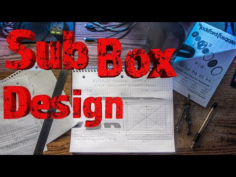 How To Design a Ported SubWoofer Enclosure from Start to Finish using Graph Paper