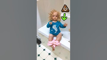 My Reborn Toddler Pees In The Bathtub #rebornbaby