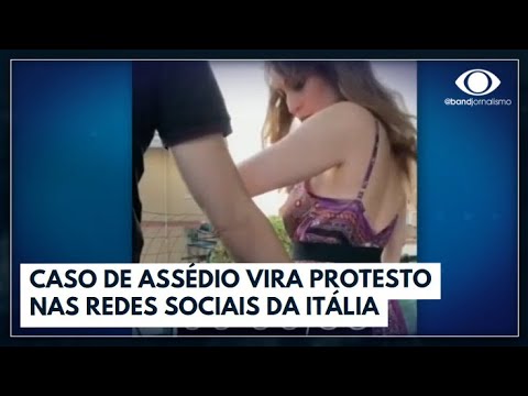 Protesto contra assédio sexual viraliza na Itália | Jornal da Band